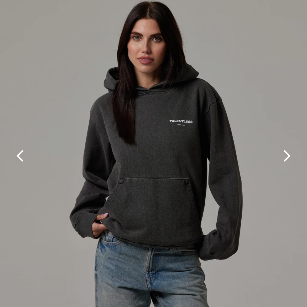 TALENTLESS Circle Logo Hoodie women’s XL steel grey